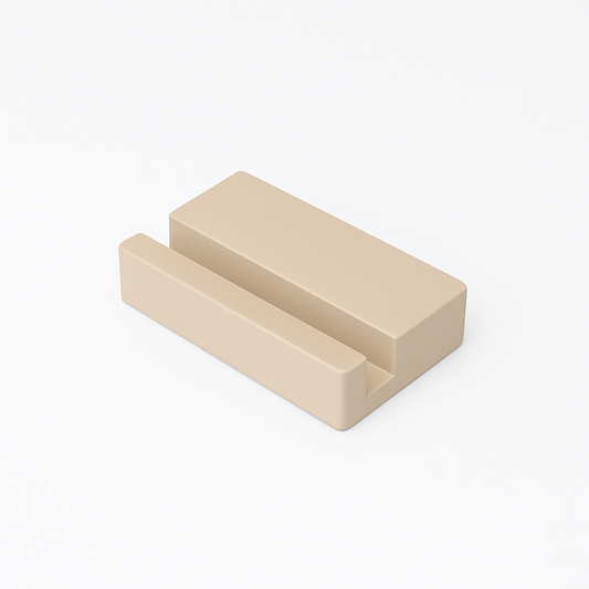 Beige Kunststof Tegelhouder met Houtvulling – Decoratieve Display Standaard voor Tegeltjes HuubSolutions