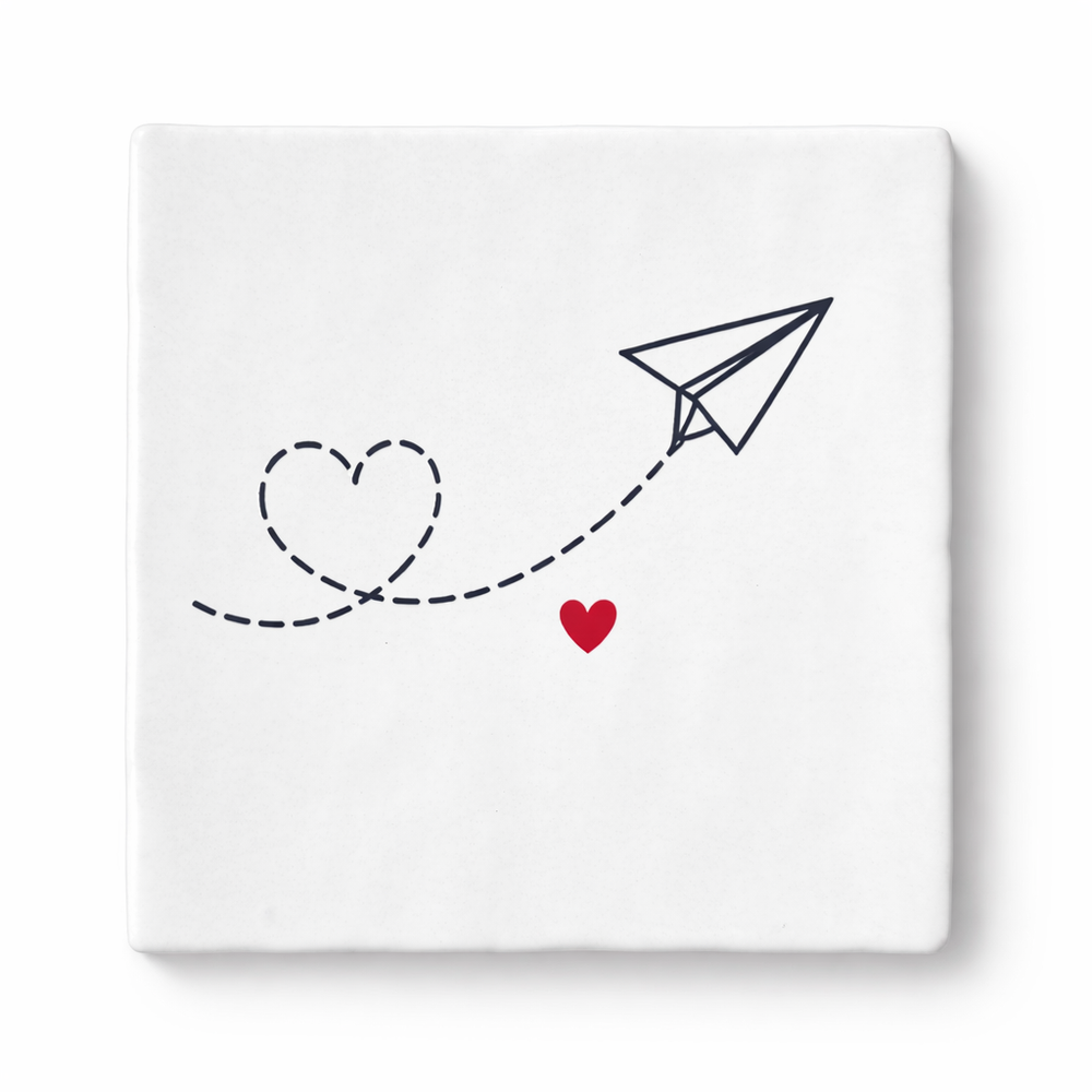 Gepersonaliseerd tegeltje 10 × 10 cm HuubSolutions