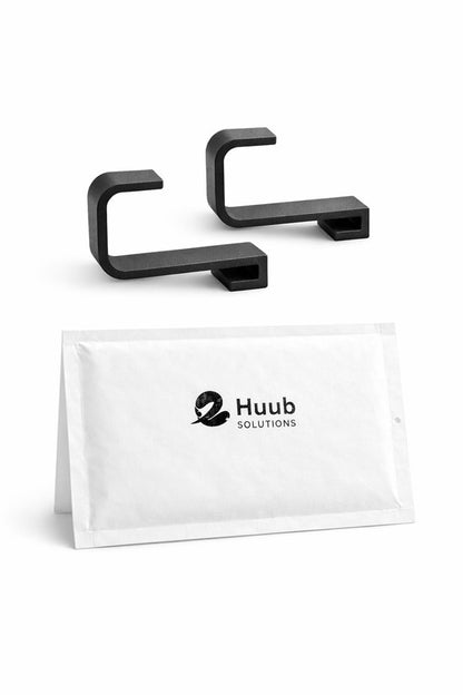 HuubSolutions handdoekhaken zwart in gebruik