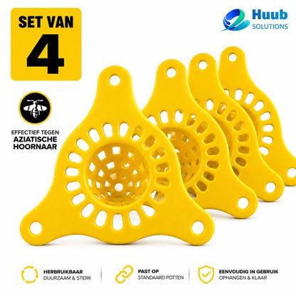 HuubSolutions Aziatische hoornaarval set van 4