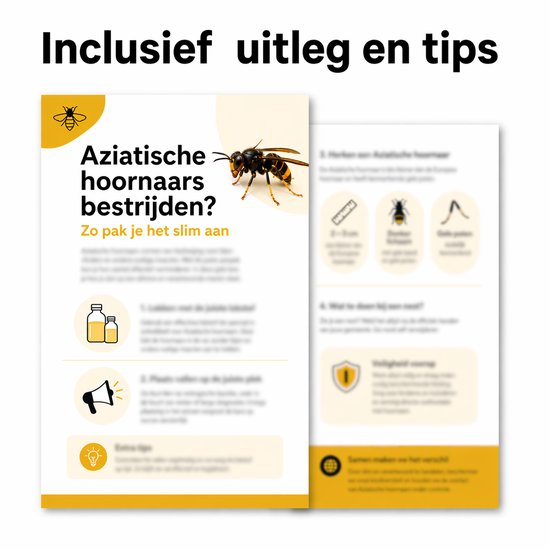 Gebruik en plaatsing Aziatische hoornaarval