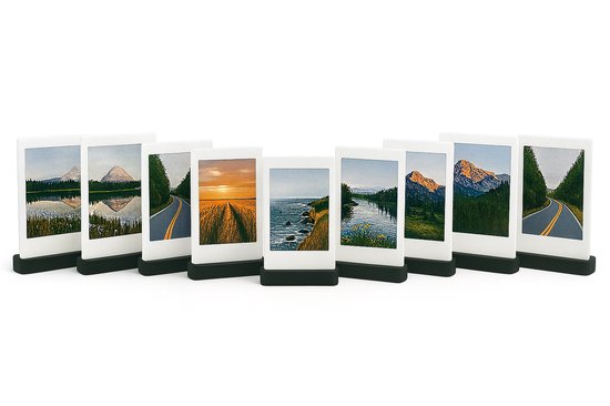 Polaroid fotohouder zwart set van 10
