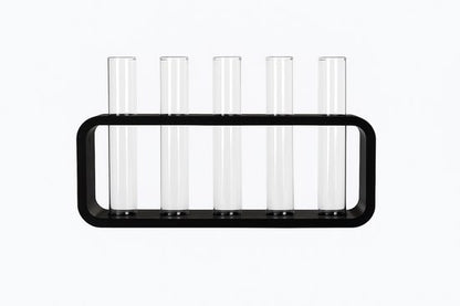 Stekstation met 5 glazen vaasjes productfoto